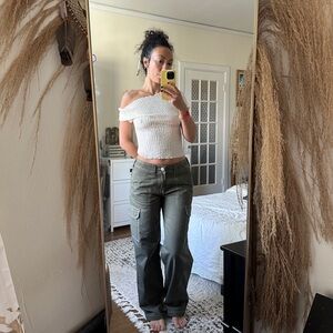 True Religion Women's Military Cargo Pants